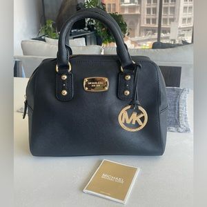Black Leather Michael Kors Purse